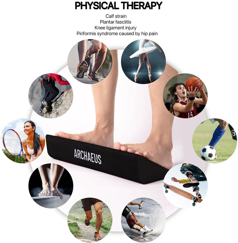 ARCHAEUS Ankle Balance Boards,Ankle Strengthener,Calf Stretcher,Achilles Stretcher,Slant Board for Calf Stretching,Calf Stretcher for Physical Therapy Equipment Plantar Fasciitis,Achilles Tendonitis - Image 5